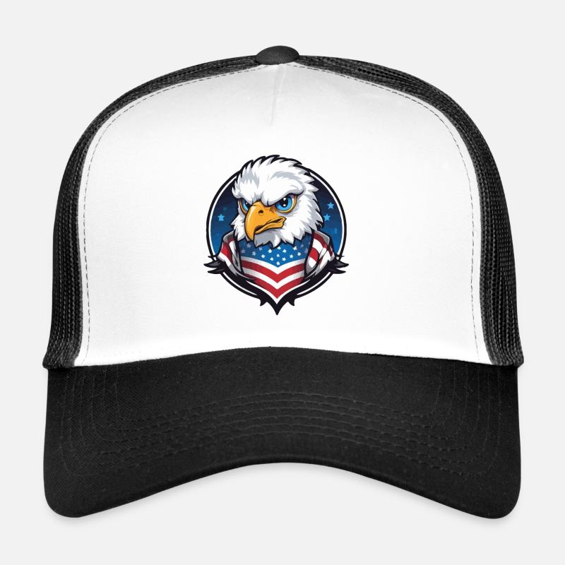 USA Aviator Eagle en cercle Casquette trucker 