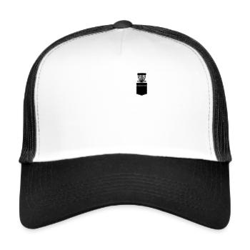 Disc golf basket - Disc Golf Player Disc Golf Disc - Trucker Cap - white/black - Front