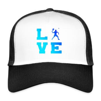 Women's Racquetball Pickleball Racquetball Games - Trucker Cap - white/black - Front