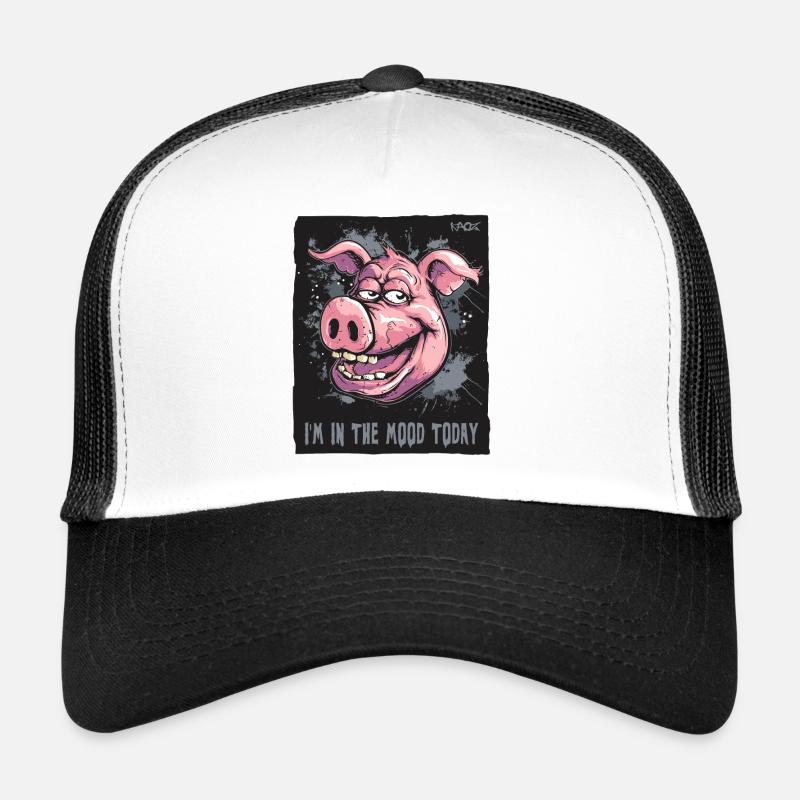in the mood today, seductive pig Trucker Cap
