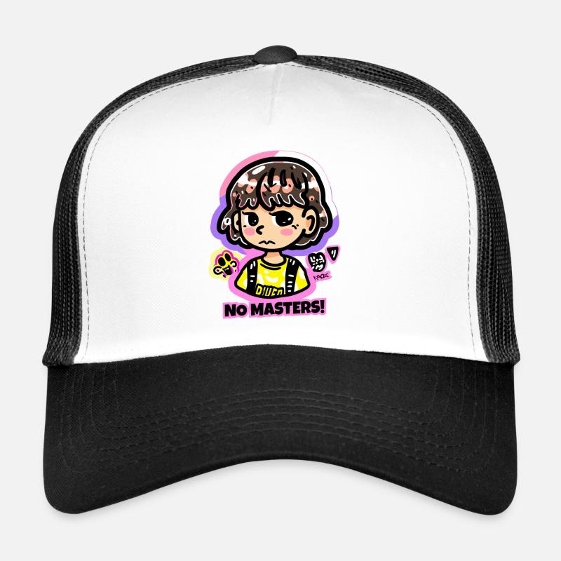 Dessin d’enfant d’une fille sans maître Casquette trucker 