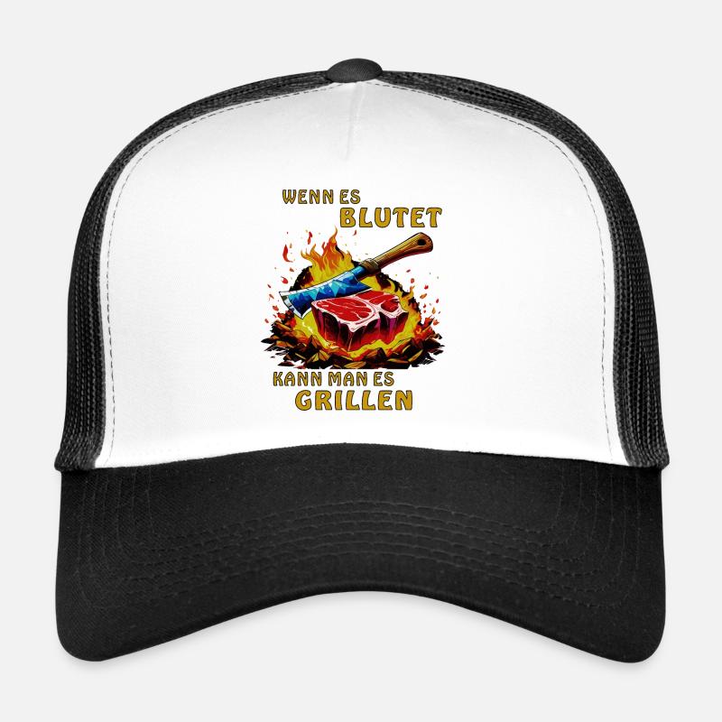 WENN ES BLUTET KANN MAN ES GRILLEN Trucker Cap