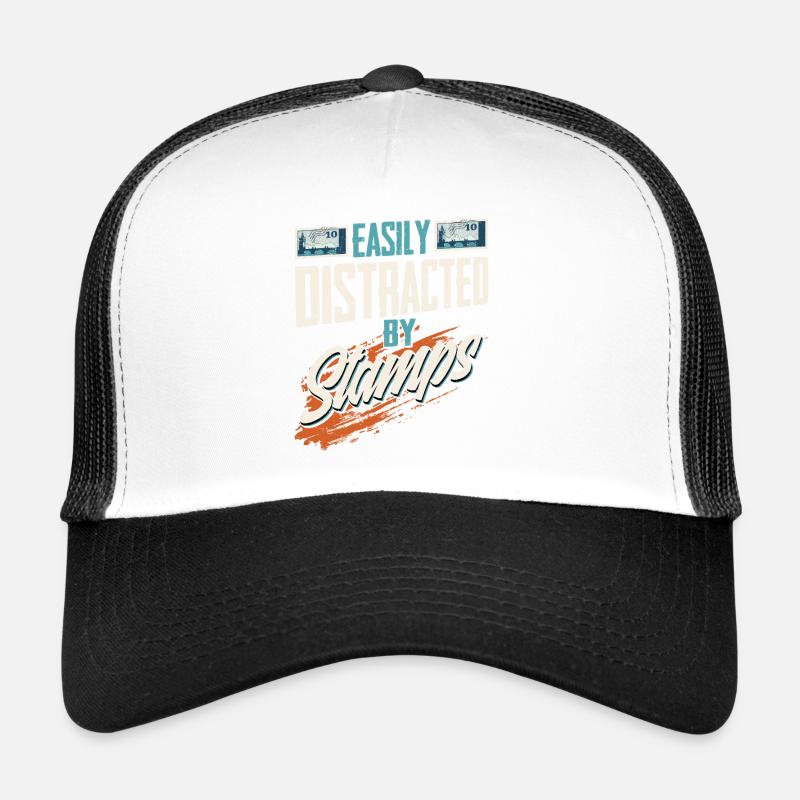 Fascinated by Stamps: A Philatelist's Distraction Trucker Cap