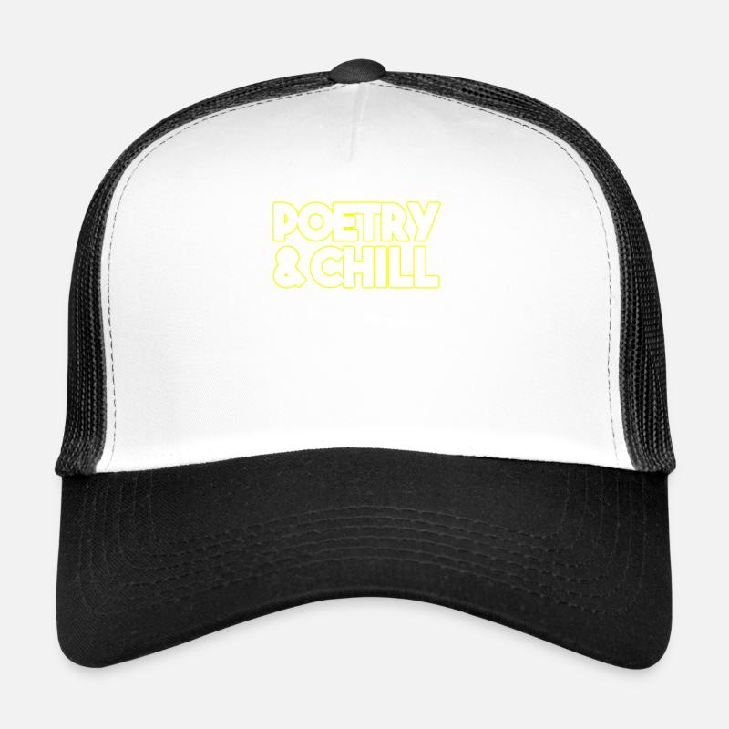 Poesie Und Chill - Trucker Cap - Weiß/Schwarz