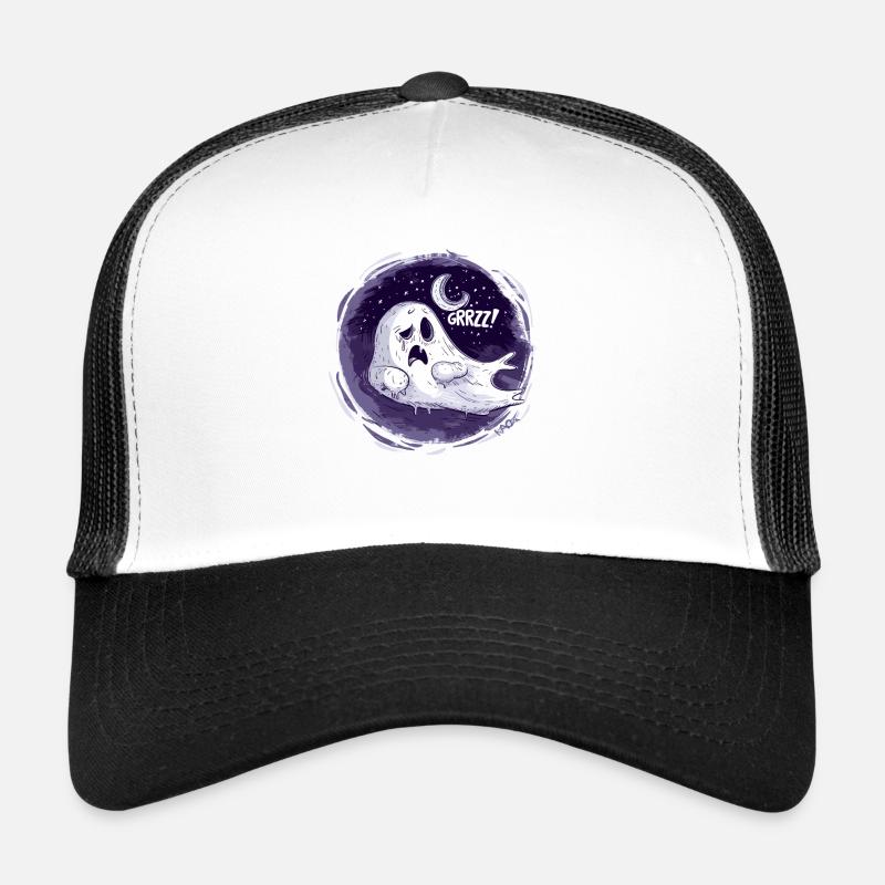 Sleeping Ghost on the Moon Trucker Cap