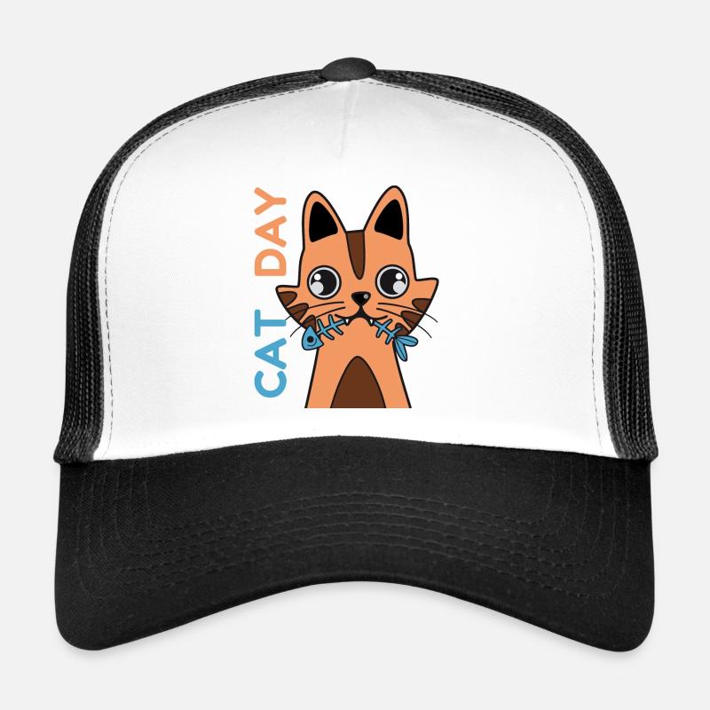 Cat Day - Katzen-Tag Bo-Grafik Trucker Cap