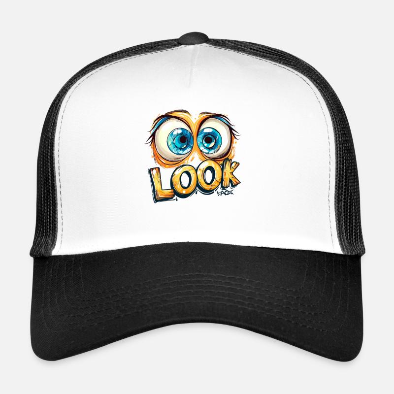 Look, there are big eyes Trucker Cap