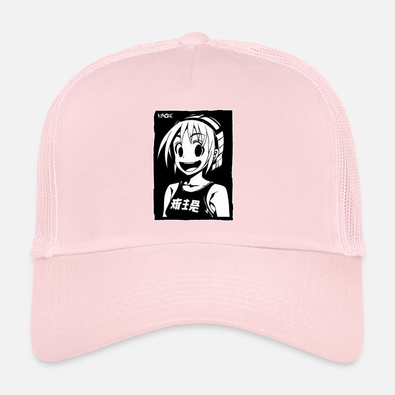 Fröhliches Anime-Mädchen Trucker Cap