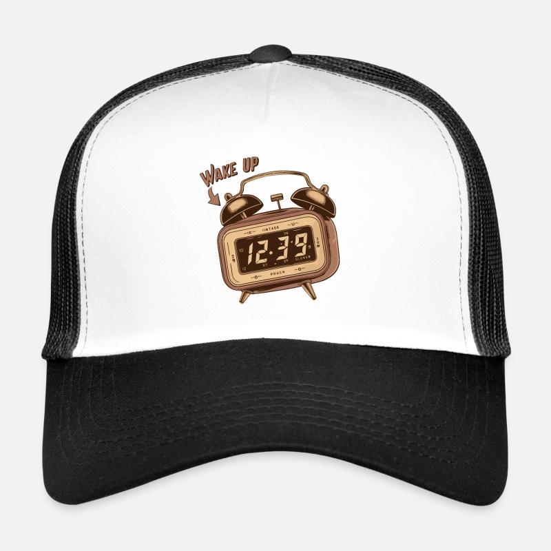 WACH AUF - Trucker Cap - Weiß/Schwarz