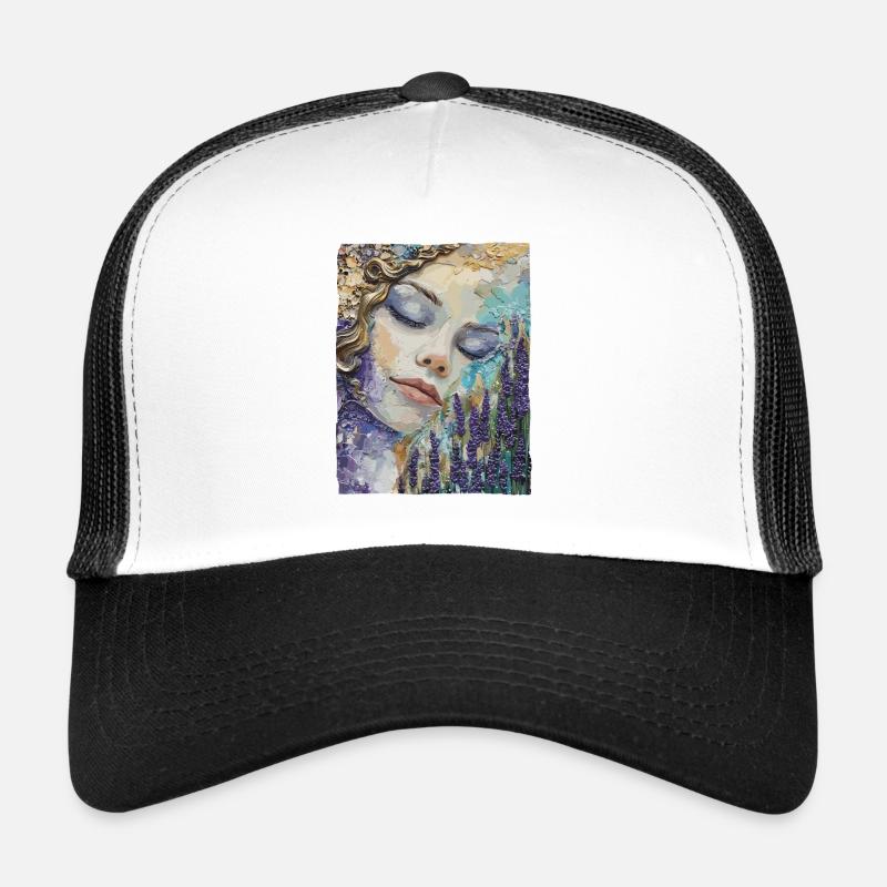 Fille dormant dans la lavande Casquette trucker 