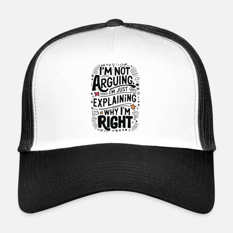 Funny quote - Trucker Cap - white/black