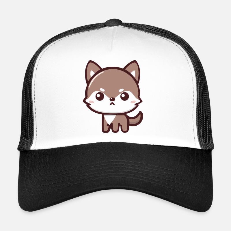 Cool Wolf : un design adorable et ludique Casquette trucker 
