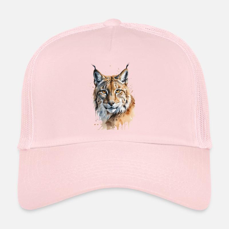 Majestueux Lynx Aquarelle Casquette trucker 