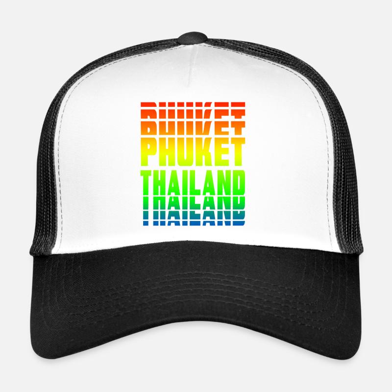 Phuket Thailand rainbow design Trucker Cap
