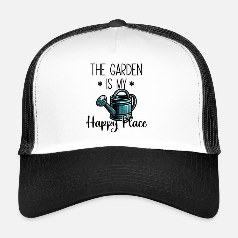 Le jardin est mon endroit heureux Casquette trucker 