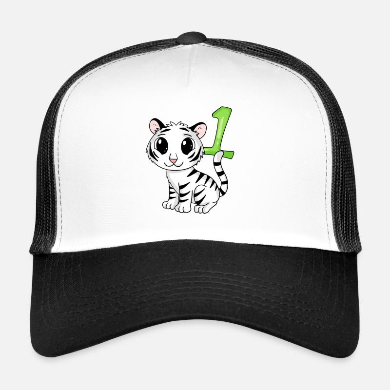 Zahl 1 Nummer Eins - Tiger Motiv Trucker Cap
