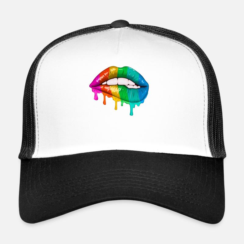 Gender Lesben, Schwule, Trans, Queer Regenbogen Trucker Cap