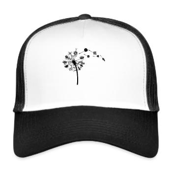 Dandelion - Sewing Pusteblume Sewing - Trucker Cap - Weiß/Schwarz - Vorne