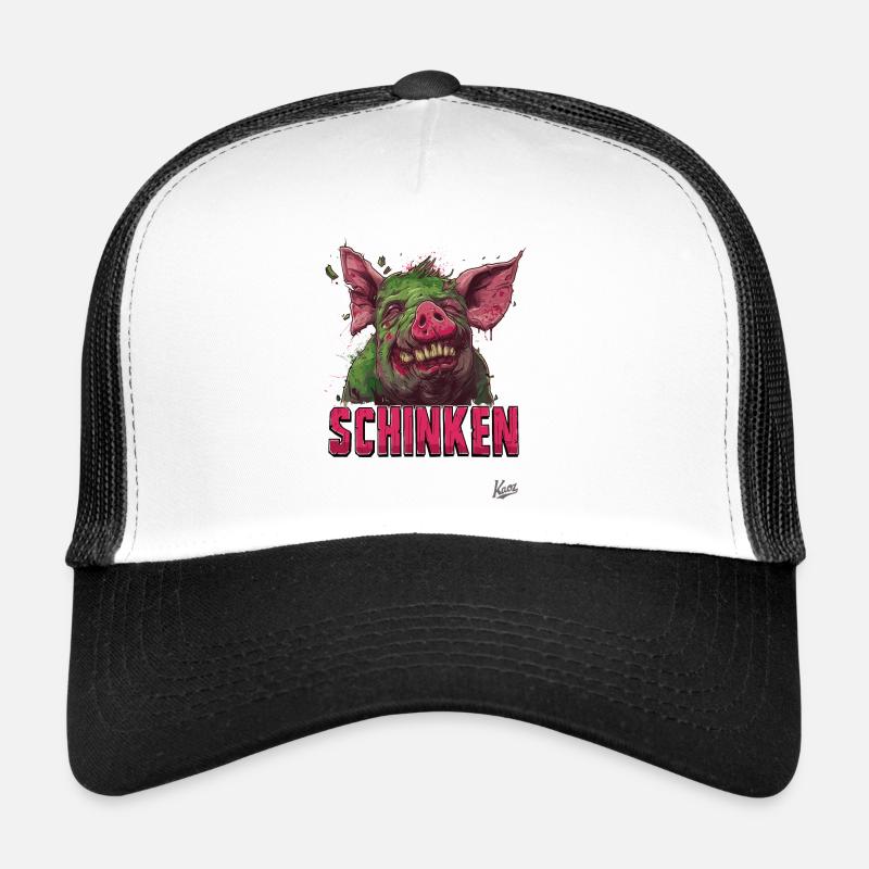 Jambon Zombie Cochon Casquette trucker 