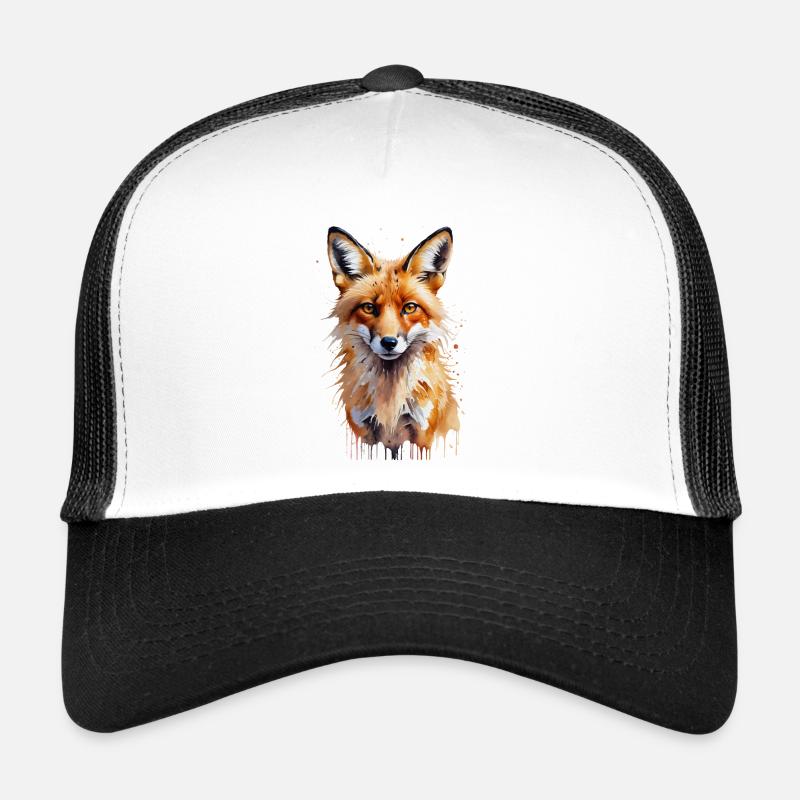 Verspieltes Fuchs Aquarell Trucker Cap
