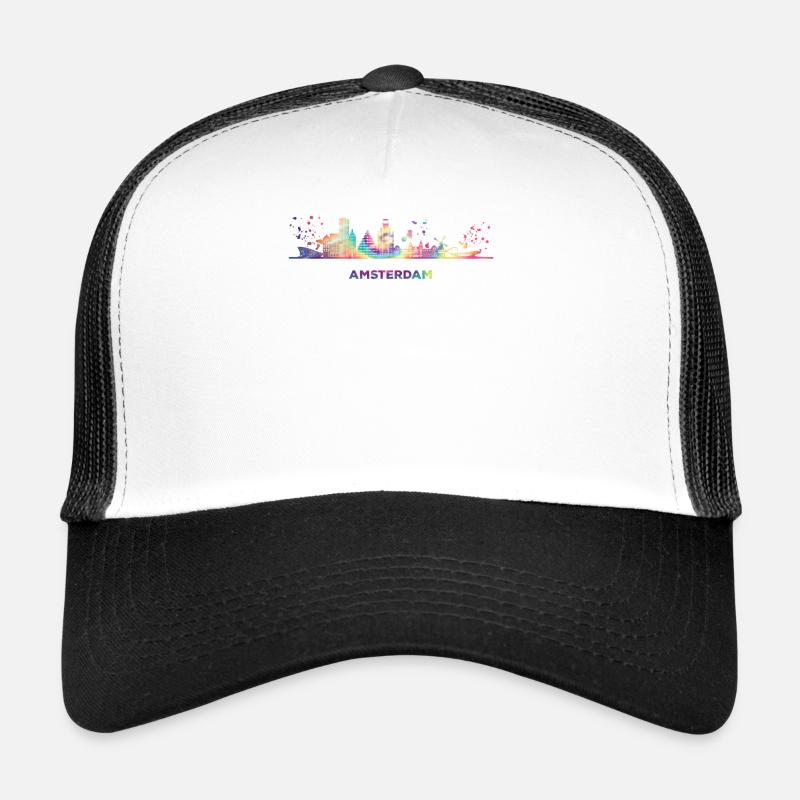 Ligne d’horizon d’Amsterdam Amsterdam Casquette trucker 