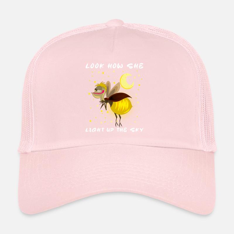 Look How She Lights Up The Sky Meme Firefly magic Trucker Cap