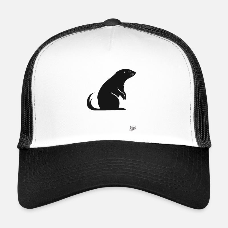 Pop geht das Wiesel - Trucker Cap - Weiß/Schwarz