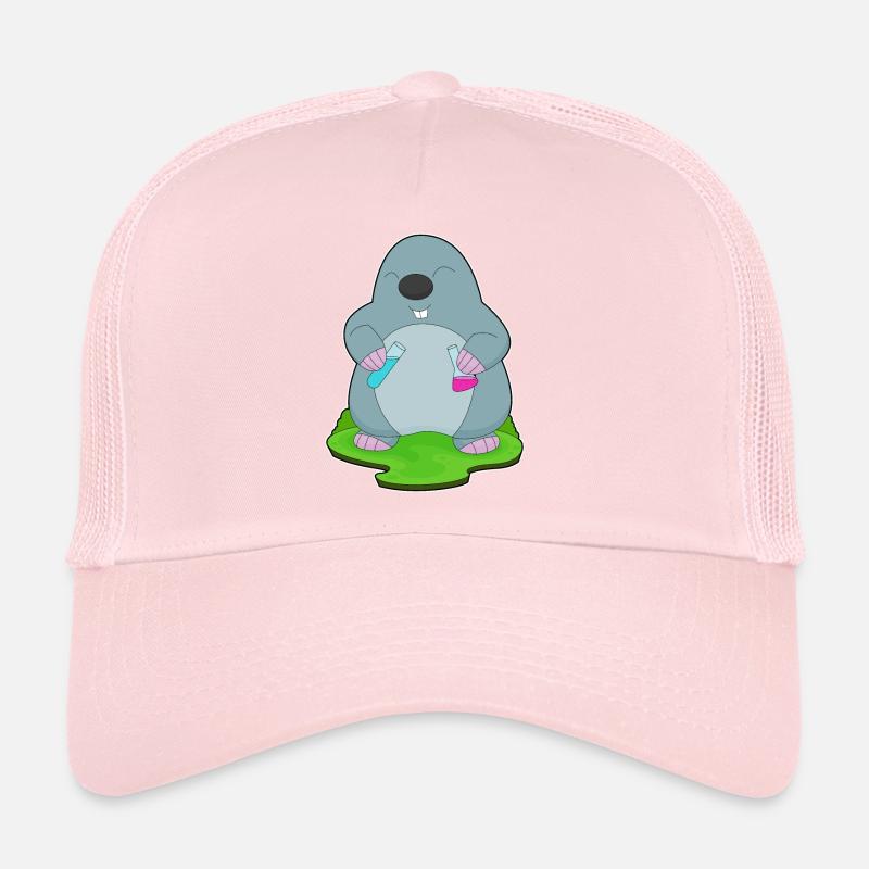 Mole Scientist Test Tube Trucker Cap