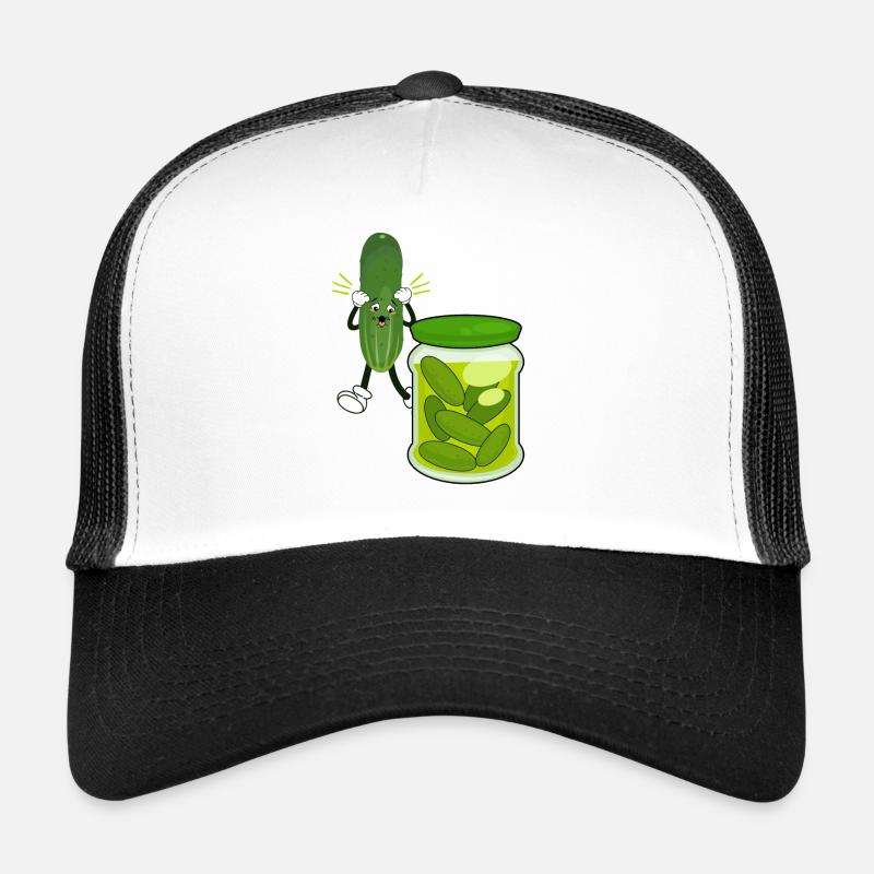 Pot de concombre effronté : Végétarien, Végétalien Casquette trucker 