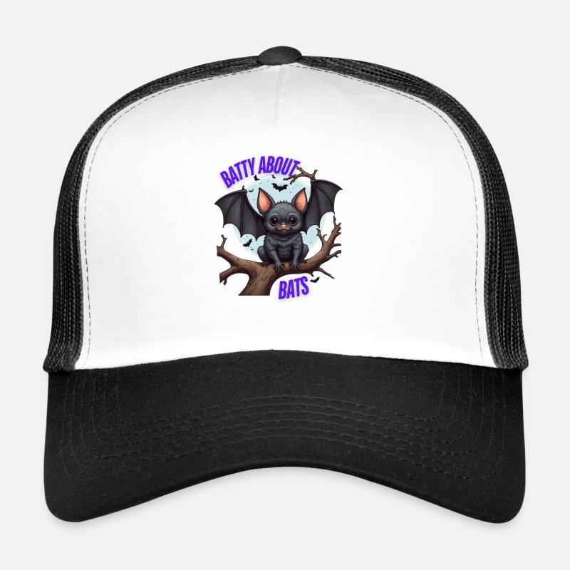 Schöne Fledermäuse - Trucker Cap - Weiß/Schwarz