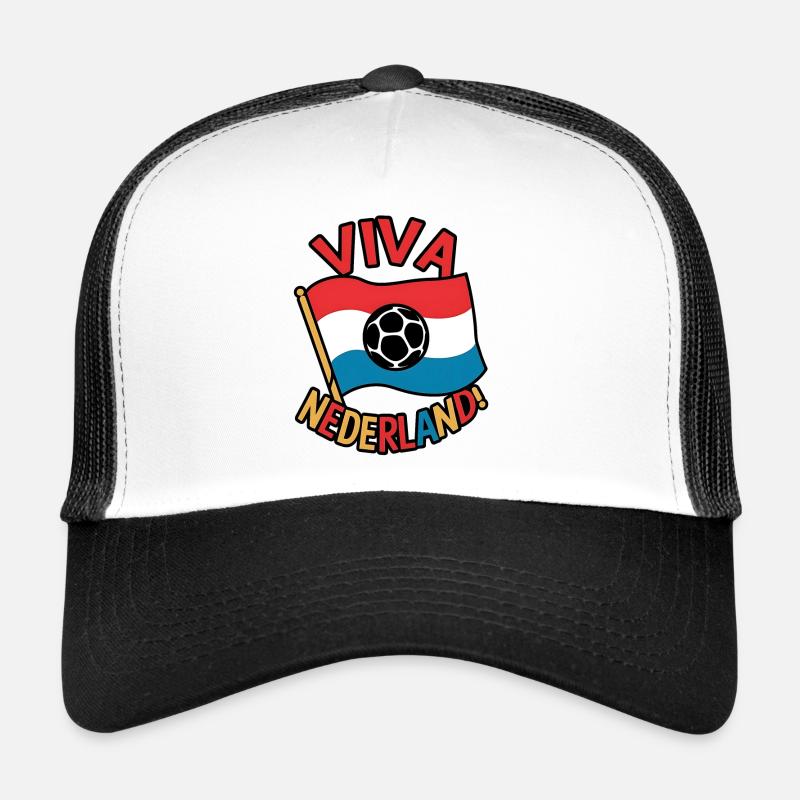Conception du drapeau de football Viva Netherlands Casquette trucker 