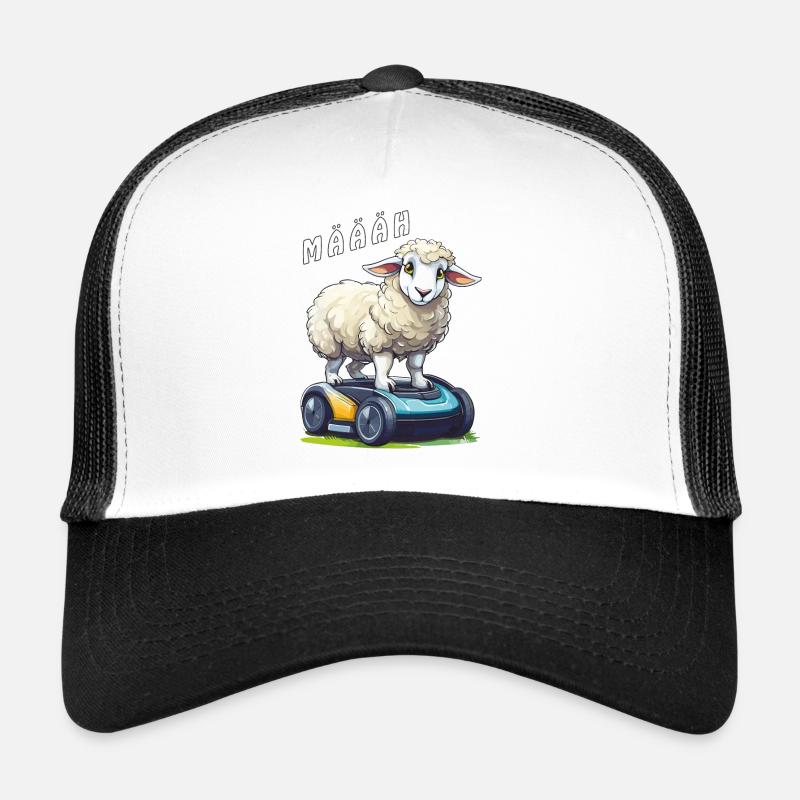 SCHAF MÄHROBOTER MÄÄÄH - Trucker Cap - Weiß/Schwarz