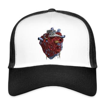 Heart Shipwreck - Trucker Cap - white/black - Front