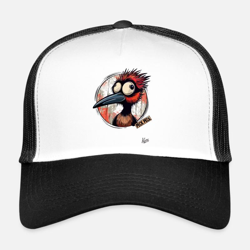 pick pock: Crazy Funny Woodpecker Trucker Cap