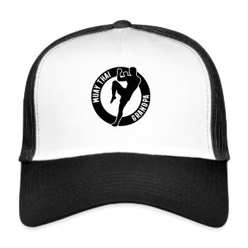 Muay Thai Grandpa Muay Thai Fighter - Trucker Cap - white/black - Front