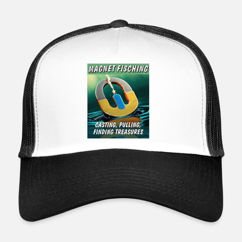 MAGNETFISCHING CASTING PULLING FINDING Trucker Cap