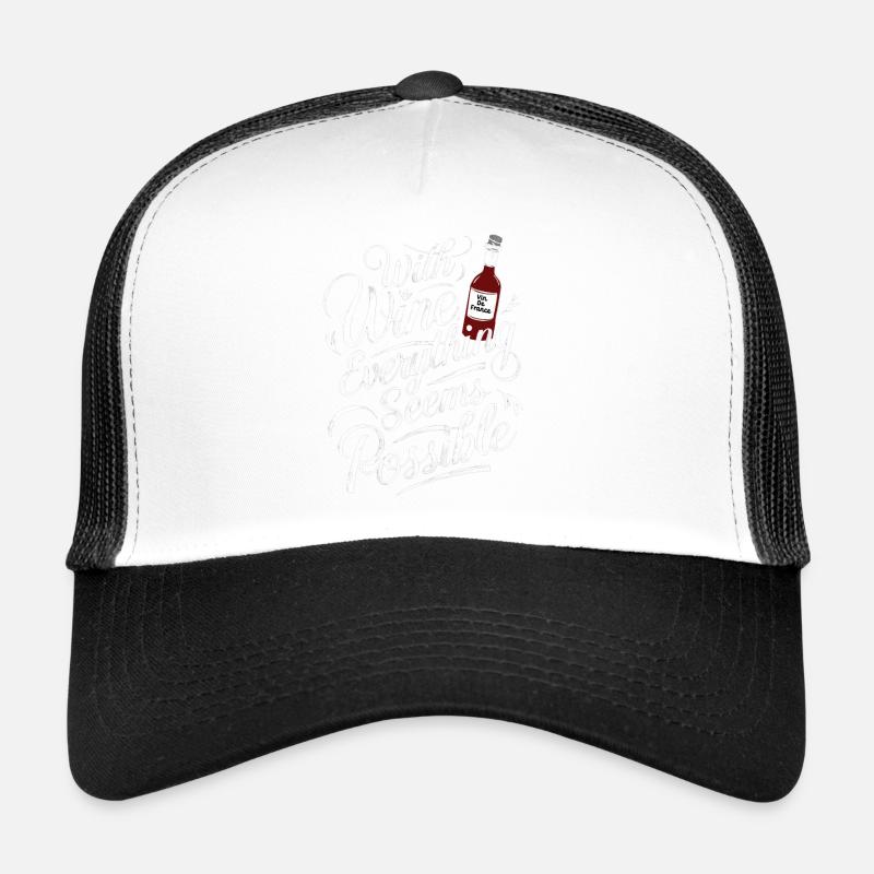 Mit Wein ist alles möglich - Humor Trucker Cap