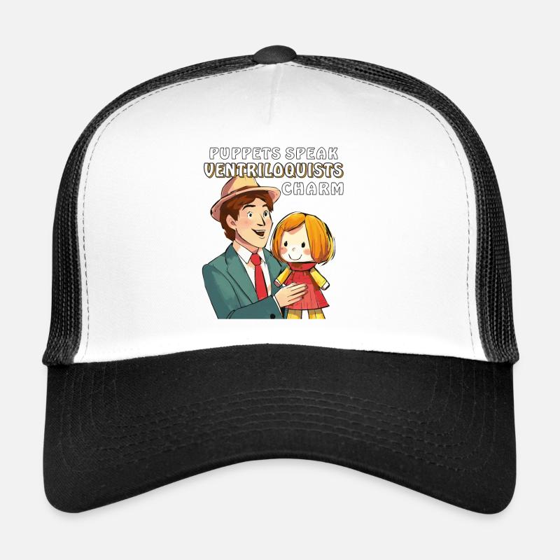 VENTRILOQUIST PUPPETS SPEAK VENTRILOQUISTS Trucker Cap