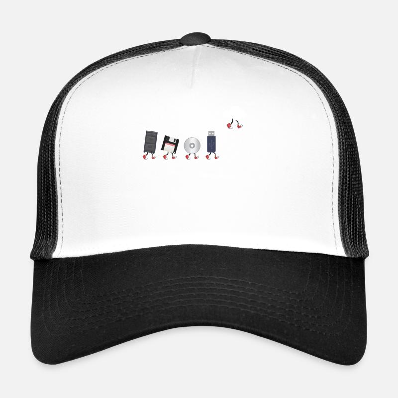 IT Geek, Accessoires PC Évolution des périphériques de stockage Casquette trucker 