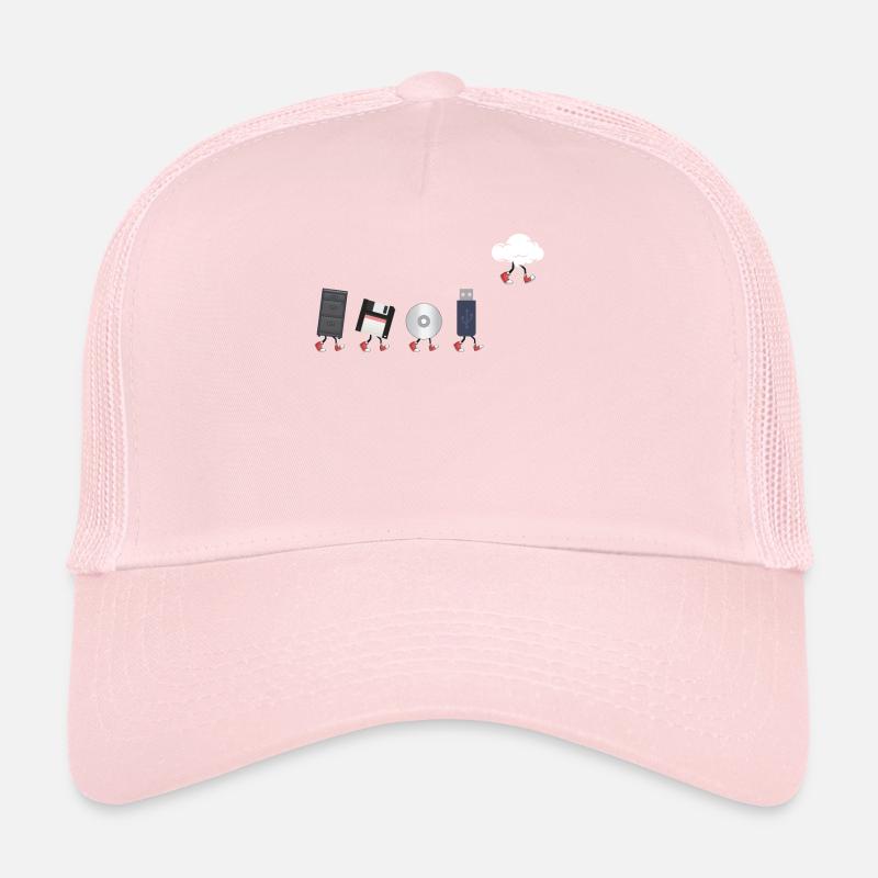 IT Geek, Accessoires PC Évolution des périphériques de stockage Casquette trucker 