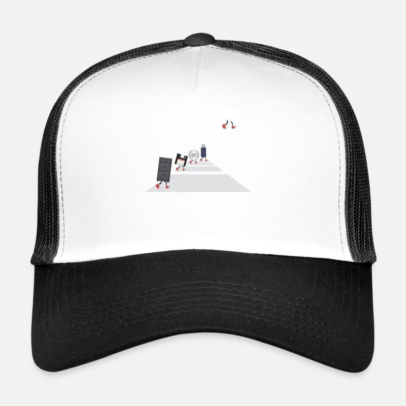 IT Geek, Accessoires PC Évolution des périphériques de stockage Casquette trucker 