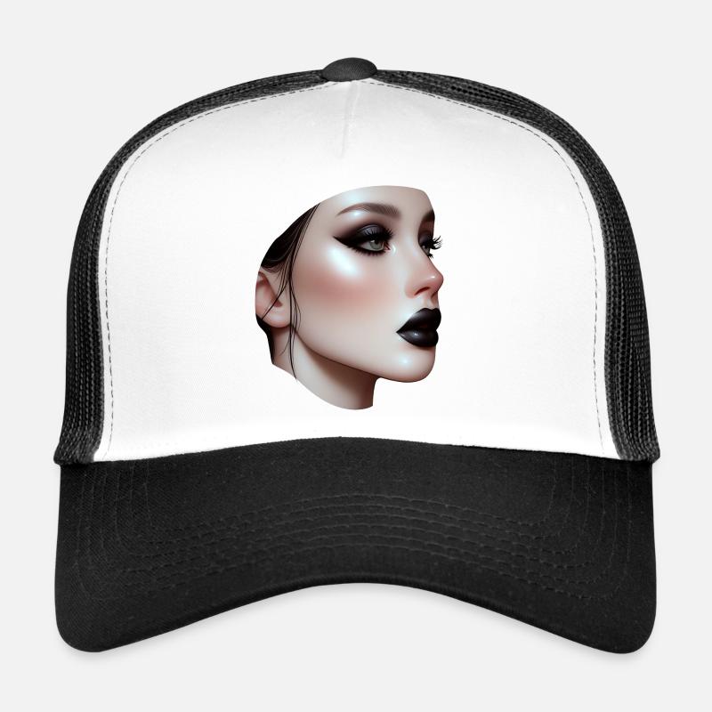 Gesicht - Schwarze Lippe Trucker Cap