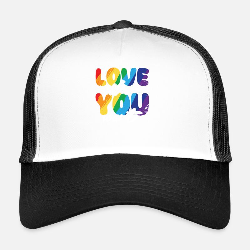 Gender Lesben, Schwule, Trans, Queer Regenbogen Trucker Cap