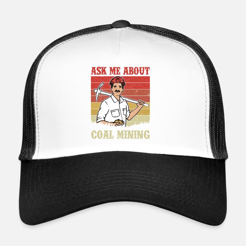 Certified Bad Ass Miner Mining Coal Ore Trucker Cap