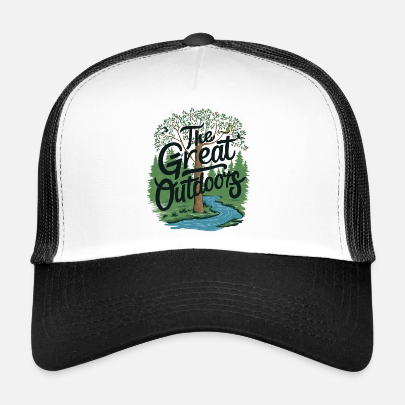 DIE FREIE NATUR - Trucker Cap - Weiß/Schwarz