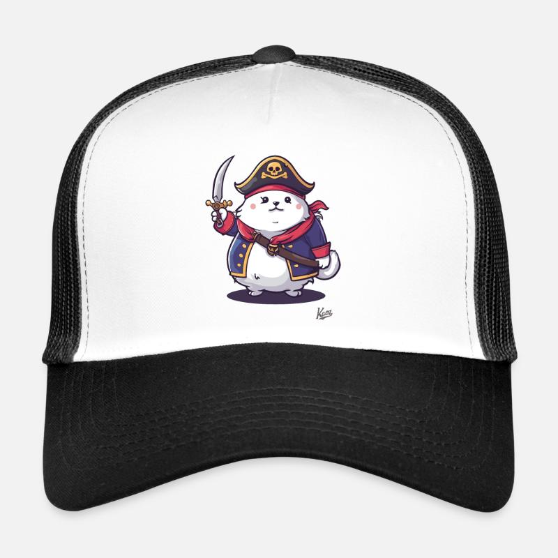 Chat pirate de compagnie moelleux Casquette trucker 