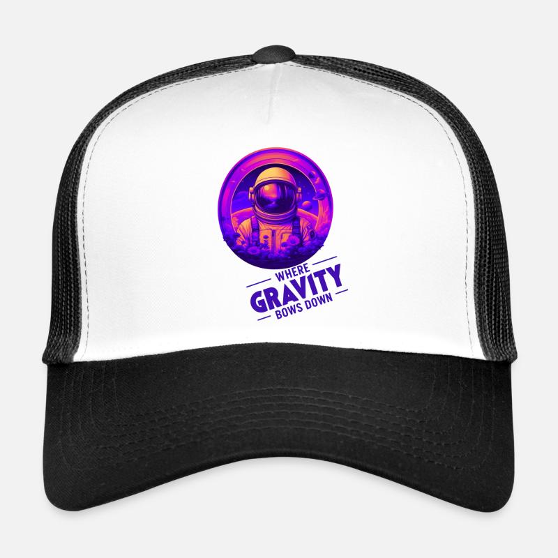 Where Gravity Bows Down Design Trucker Cap