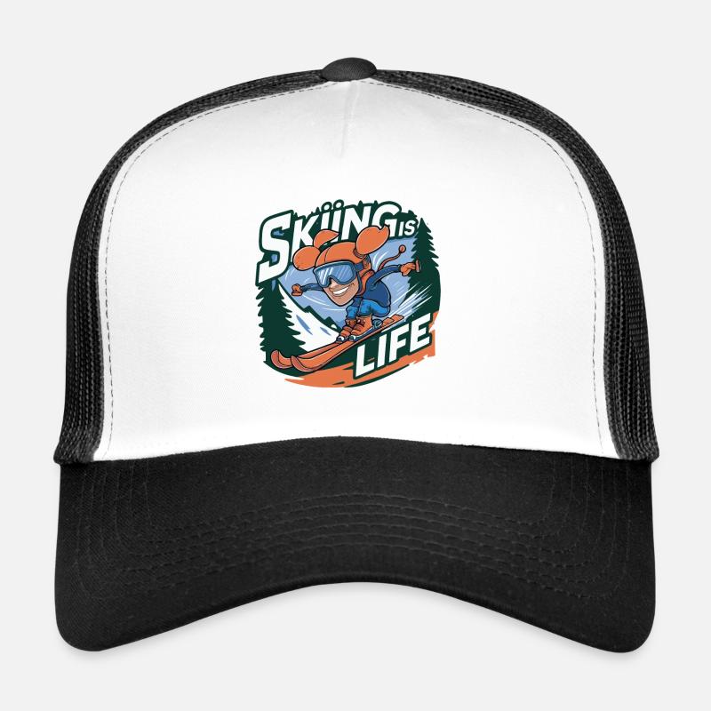 SKIING IS LIFE Trucker Cap
