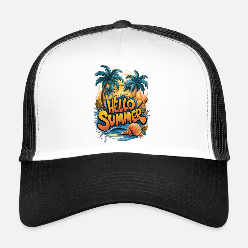Sommer Tropical Vibe Print Trucker Cap