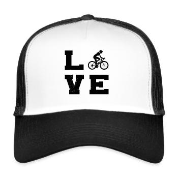 Cycling Women Cycling Cycling Cycling - Trucker Cap - white/black - Front